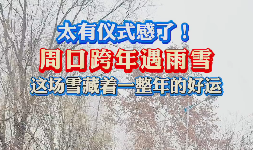 太有儀式感了！周口跨年遇雨雪 這場雪藏著一整年的好運(yùn)